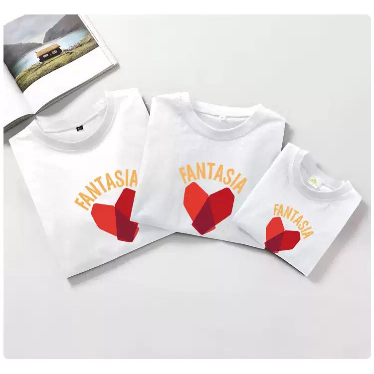 Áo thun gia đình Fantatic trái tim ,chất đẹp