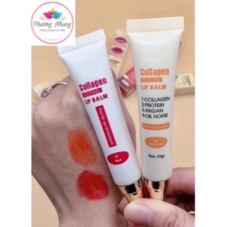 DƯỠNG KÍCH MÀU SAU PHUN COLLAGEN LIP BALM DƯỠNG ẨM KÍCH MÀU MÔI SIÊU ĐỈNH