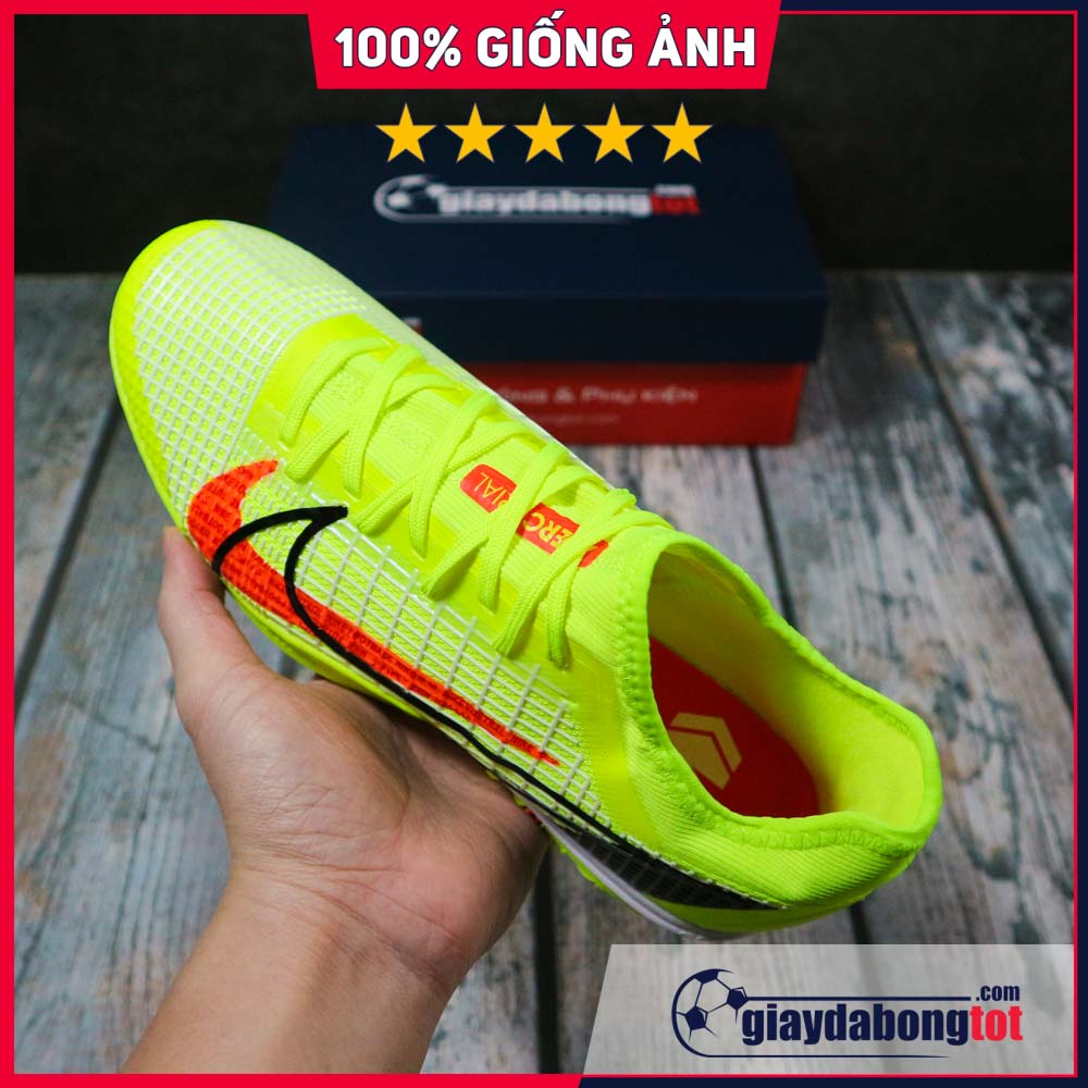 Giày Đá Bóng Mercurial Vapor 14 Pro TF | Đế giày có đệm êm ái, Chất da vải mềm nhẹ, Có vân nổi bám bóng