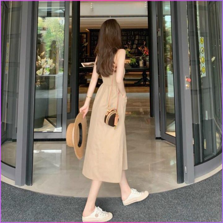 Đầm Nữ, Váy 2 Dây Nữ Rúm Ngực Dáng Dài Siêu Xinh Hàng QC Loại 1 Hot Trend | BigBuy360 - bigbuy360.vn