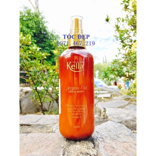 Sữa dưỡng Kella Argan Oil Treatment Spray Nursing Lotion 250ml - Nuôi dưỡng phục hồi tóc hư tổn- Hàng Công Ty