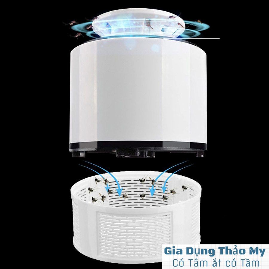 Đèn bắt muỗi thế hệ mới thông minh hình trụ USB chạy 24/7