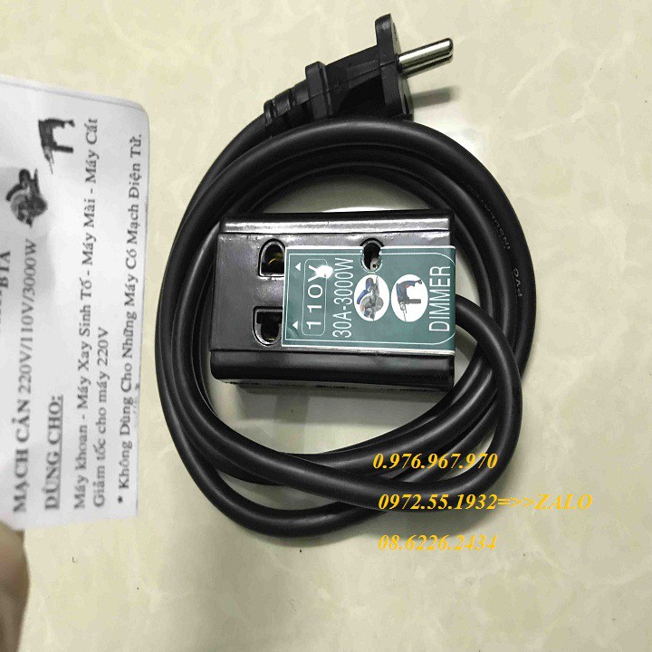 DÂY NGUỒN CHUYỂN ĐIỆN  220v-110v CHO MÁY NỘI ĐỊA