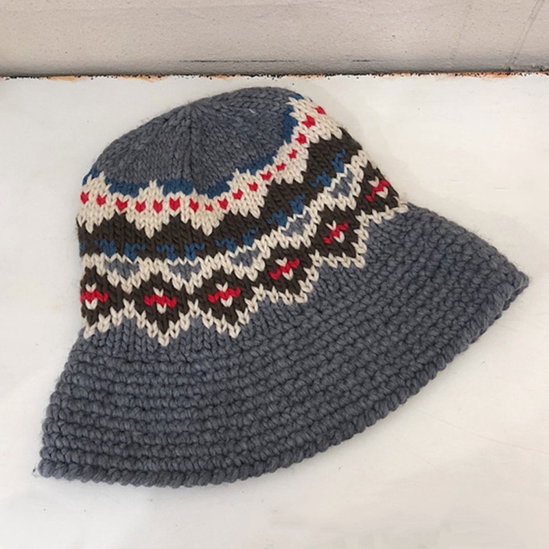 Nón Vành Len Họa Tiết Hoa Vintage Cho Nữ