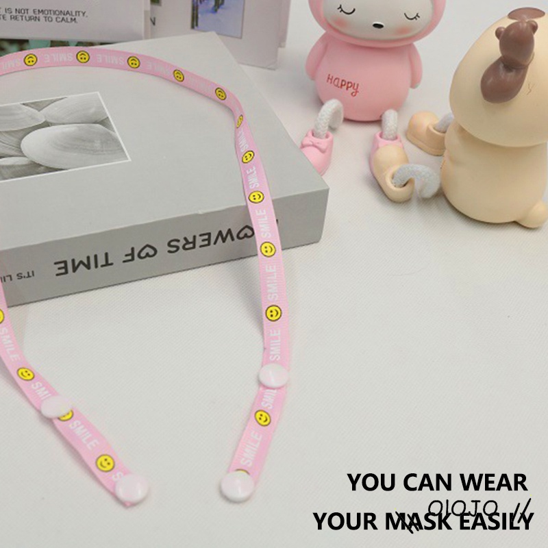 Dây Đeo Khẩu Trang Hình Mặt Cười Có Thể Điều Chỉnh
