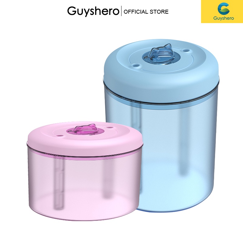 Guyshero Máy Phun Sương Tạo Ẩm Hai Đầu Có Đèn LED 7 Màu Sắc