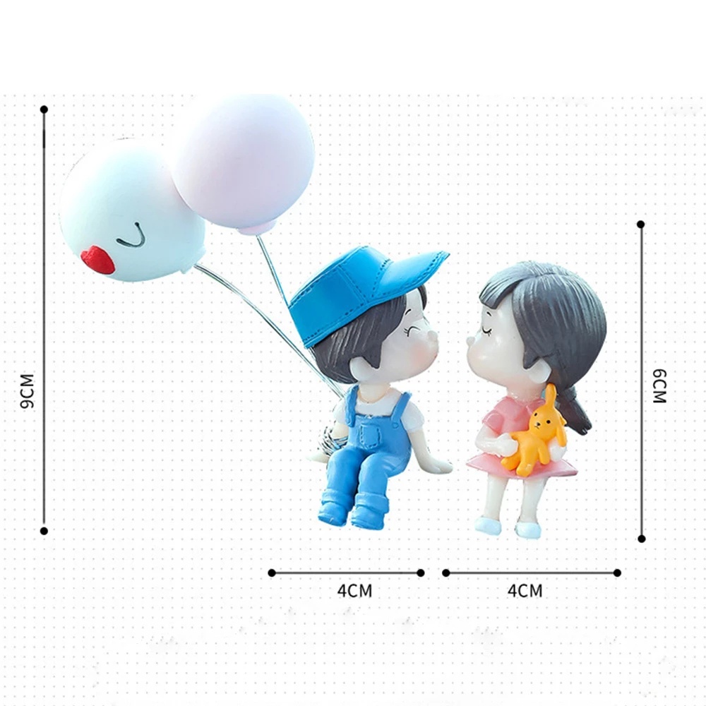 Đồ trang trí Cặp Đôi Hoạt Hình Dễ Thương Trang Trí Xe Hơi