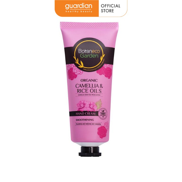 Kem Dưỡng Da Tay Botaneco Garden Camellia and Rice Chiết Xuất Dầu Hạt Hoa Trà Và Dầu Cám Gạo Hữu Cơ (60g)