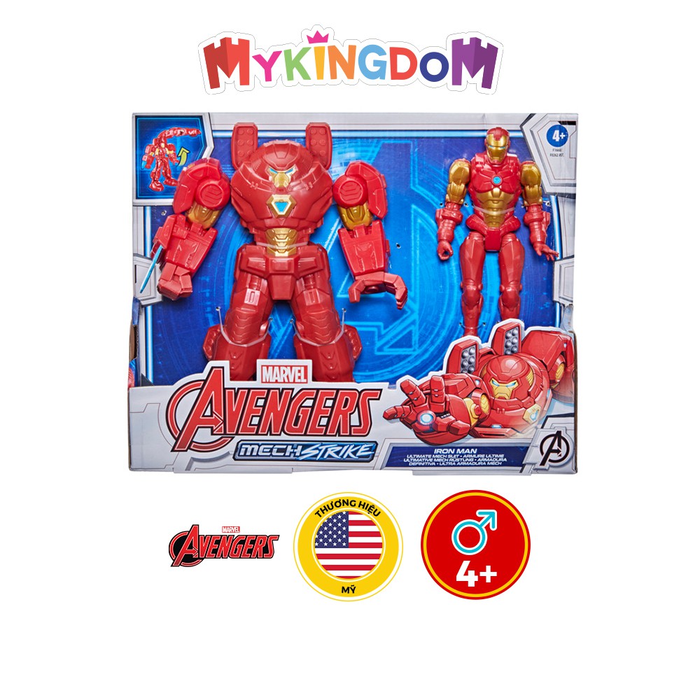 Đồ Chơi AVENGERS Mô Hình Iron Man Dòng Mech Strike Tối Thượng Giáp 8 Inch F1668