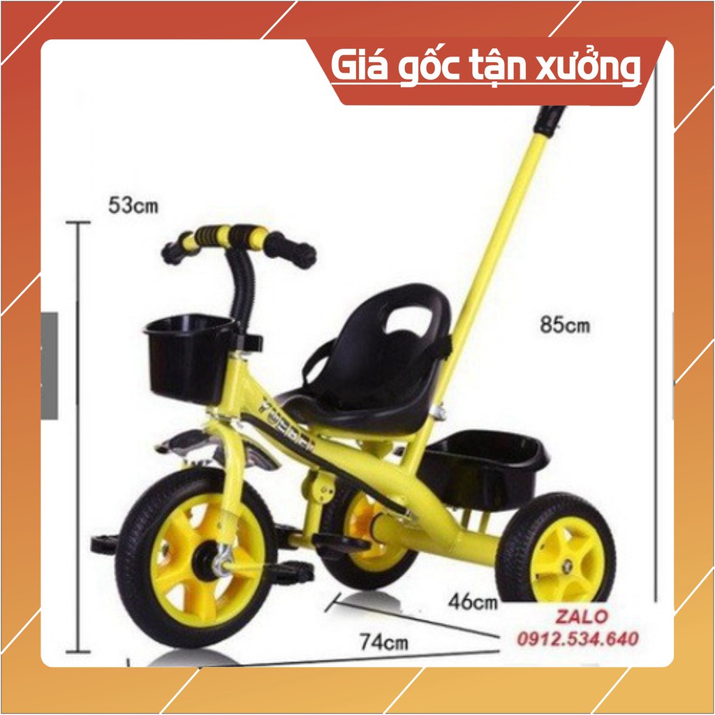 XE ĐẠP 3 BÁNH CÓ CẦN ĐẨY CHO BÉ
