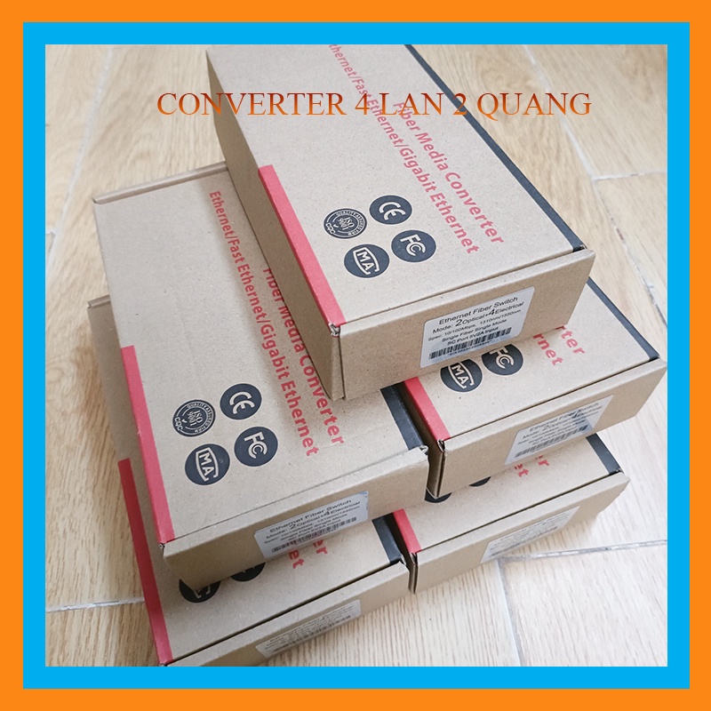 Converter quang điện 2 Quang 4 LAN
