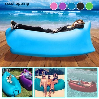 [sssshopping] Ghế Sofa Bơm Hơi Gấp Gọn Mang Đi Cắm Trại Tiện Dụng