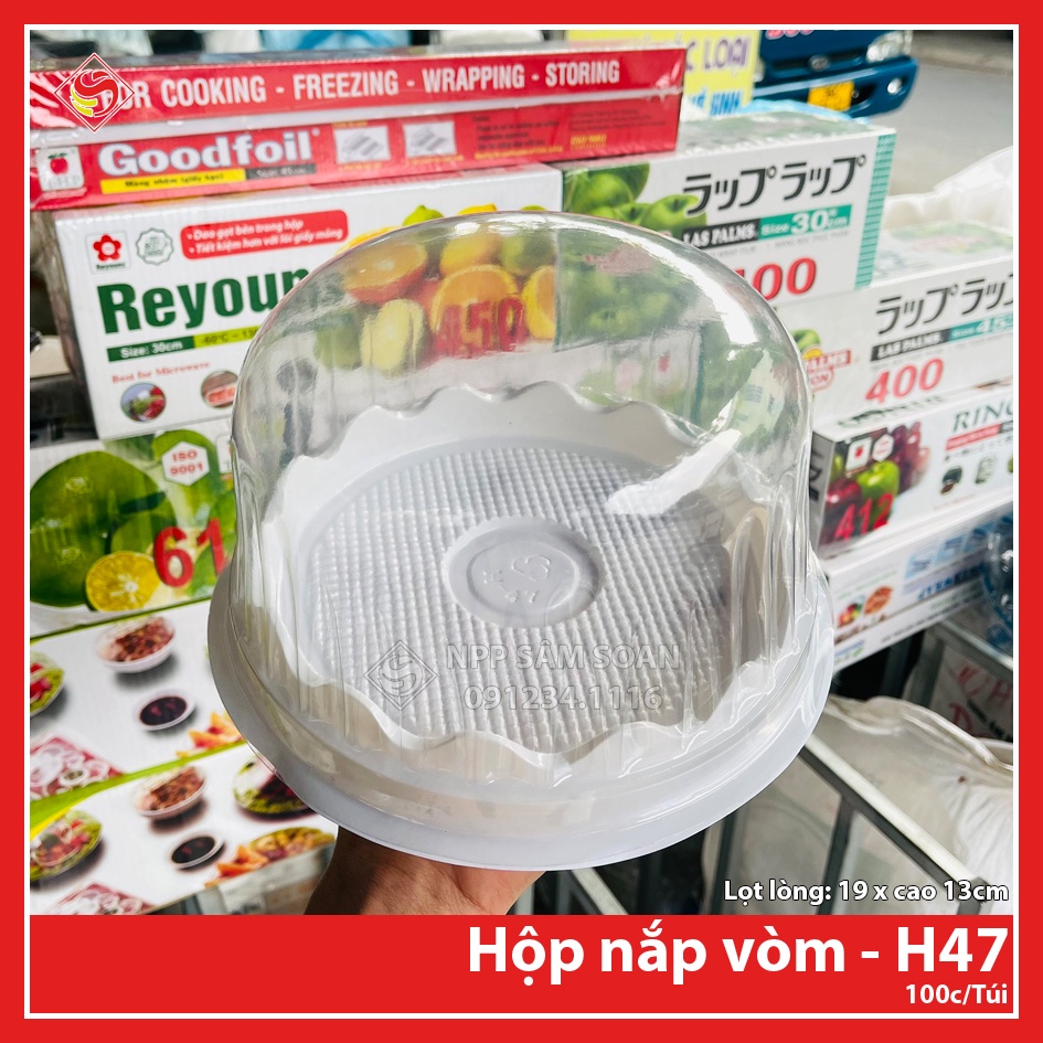 50c - Hộp nắp vòm H47 đựng bánh