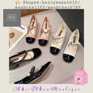 SẴN 36 HÀNG CAO CẤP Giày vintage cao cót 4cm ORDER