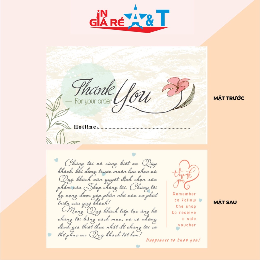 THIỆP CÁM ƠN-thẻ cám ơn -Thank You Card- THIỆP CÁM ƠN KHÁCH