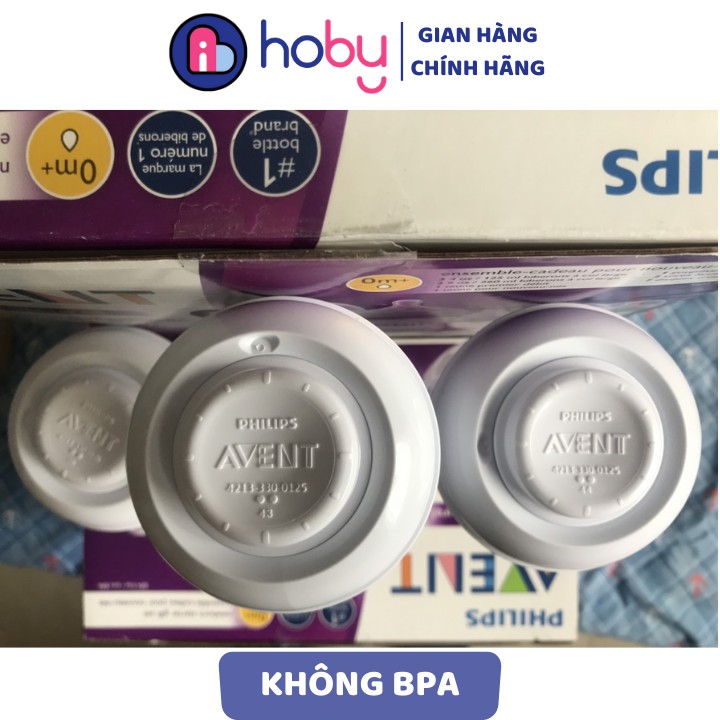 Nắp chặn cho bình sữa Philips Avent Natural chính hãng - Nắp đậy bình sữa chống tràn an toàn cho bé không BPA [HOBY]