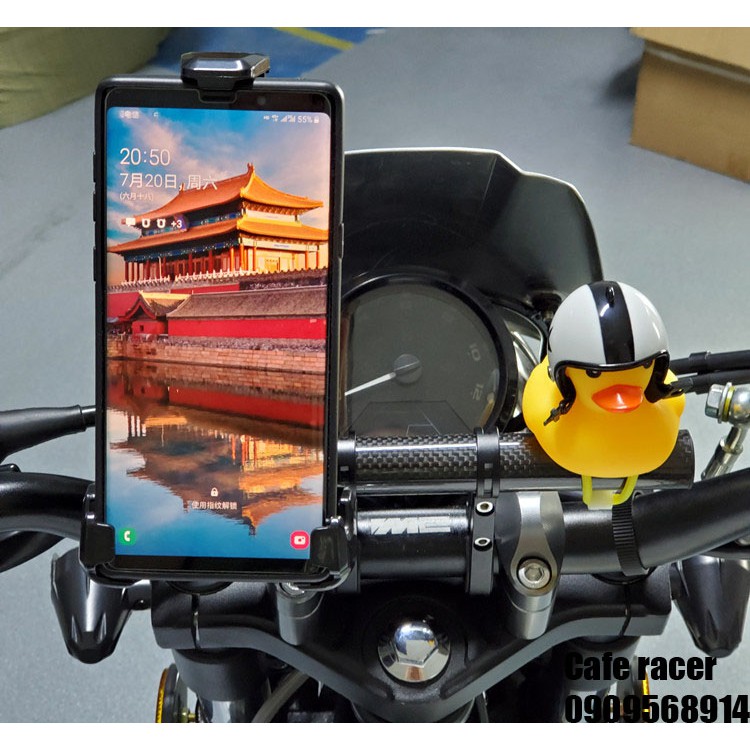 Gá carbon kẹp ghi đông mô tô xe đạp dùng lắp điện thoại camear hành trình