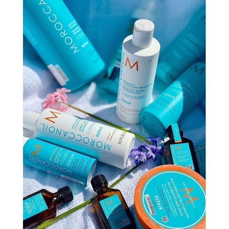 Bộ Dầu Gội và Xả Phục Hồi Tóc Moroccanoil Moisture Repair - Hàng Chính Hãng 500ml