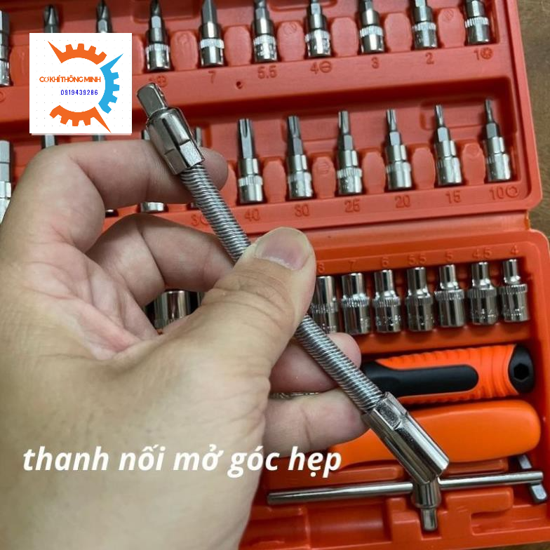 Bộ cần tự động 1/4" cao cấp Kapusi Nhật Bản 46 món (Kapusi111)