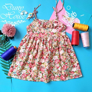 Váy 2 Dây thắt nút, Váy Cho Bé thô cotton 100%/ Duny House V-015 Size 2-7T