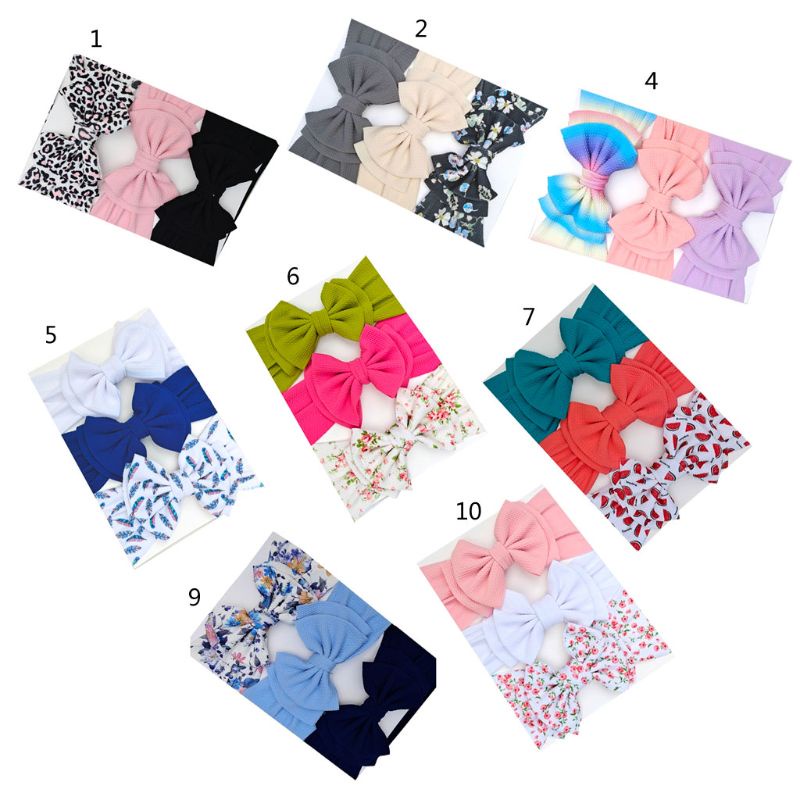 Băng Đô Nơ Lớn 3 Màu Dành Cho Bé Chụp Ảnh