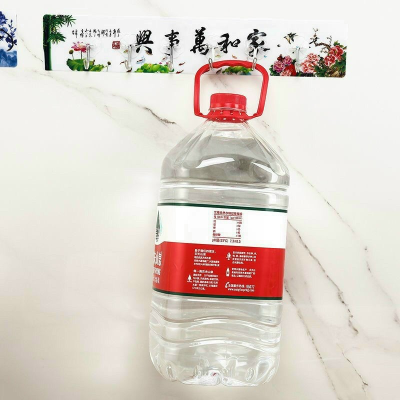 Thanh Treo Đồ Dán Tường 6 Móc Liền Mạch 3D chịu lực
