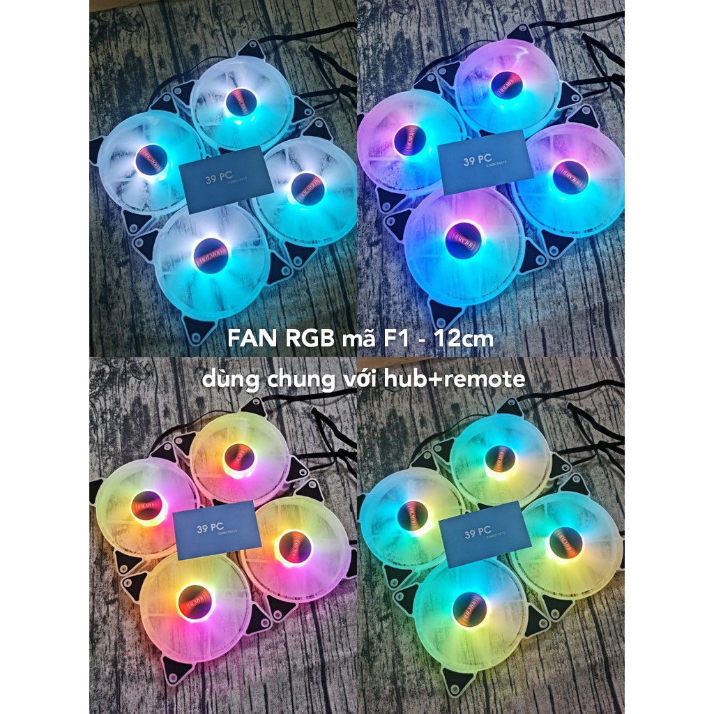 Fan tản nhiệt Case Máy Tính RGB Coolmooon có vài trăm chê độ màu - 12cm new