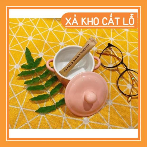GIÁ SIÊU RẺ Hũ caramen, hũ ăn dặm có quai tiện dụng- Gốm sứ Bát Tràng Anh Khoa