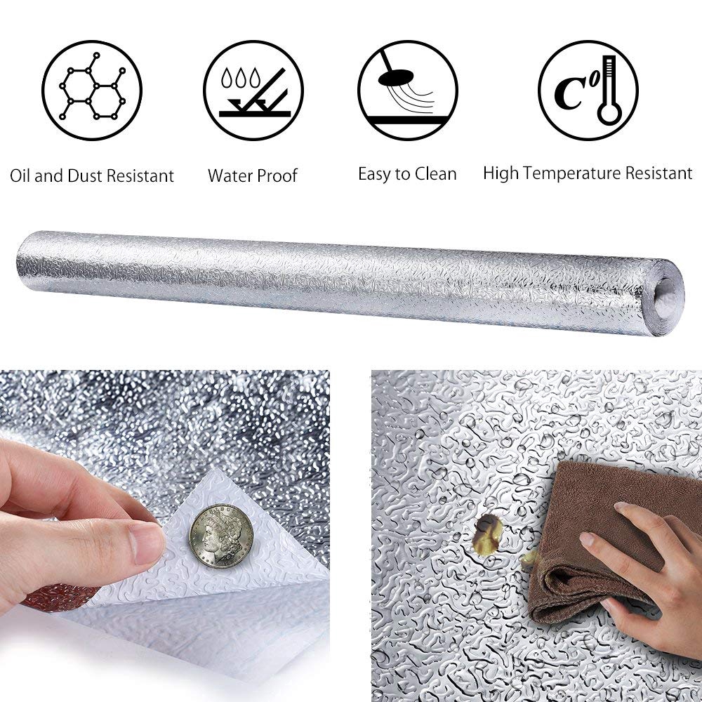 Cuộn giấy nhôm dán tường nhà bếp chống dầu mỡ