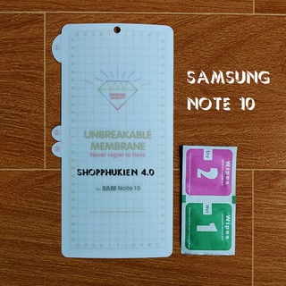 PPF chống vân tay mặt lưng Samsung Galaxy Note 10 plus