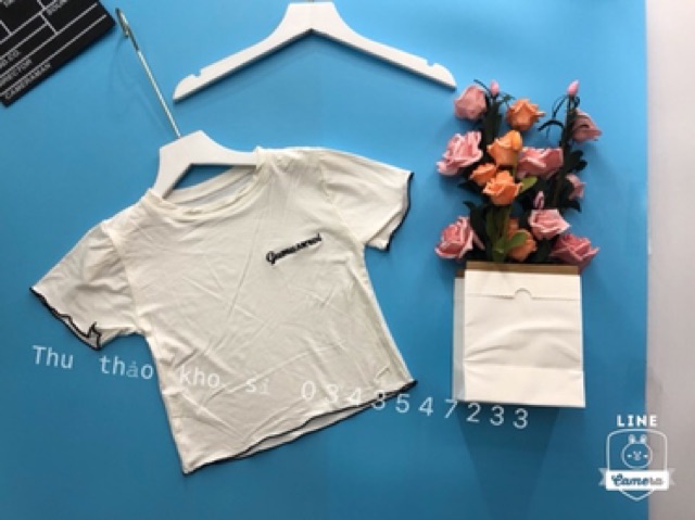 Croptop thêu hình chụp thật kèm video