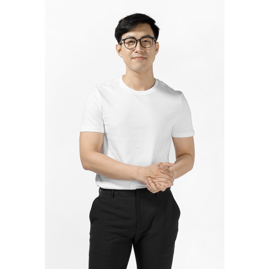 Áo Thun Nam Tay Ngắn Trơn Form Fitted - Routine 10S21TSH004