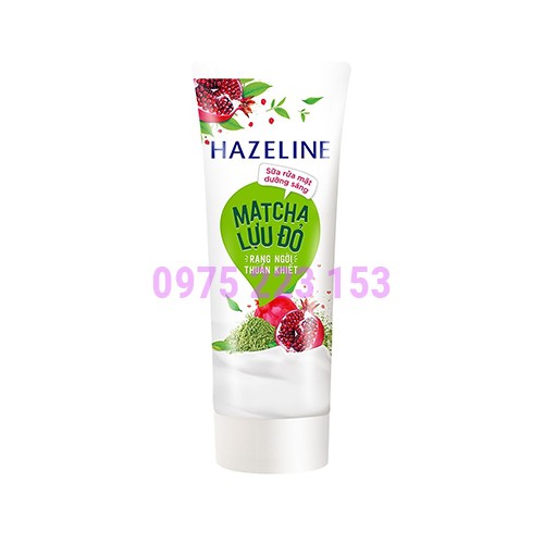 Sữa Rửa Mặt Sáng Da Hazeline Matcha Lựu Đỏ