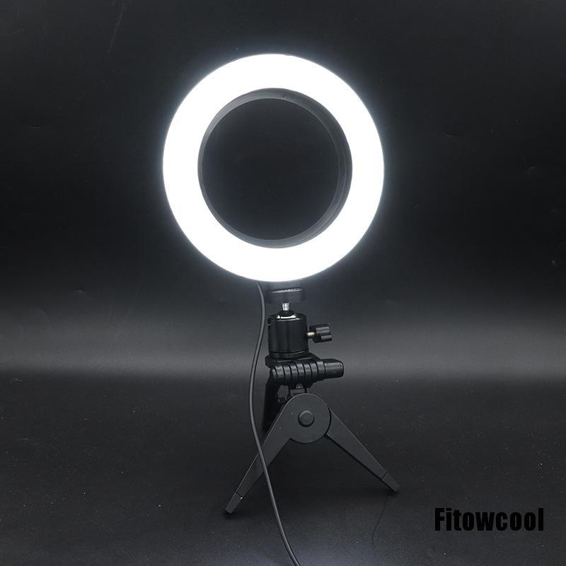 Fcvn 6 " LED Ring Light Lamp Selfie Camera Live Dimmable Phone Studio Photo Video Super