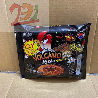 [118 g][Gà Pho Mai] Mỳ Xào Cay Volcano Koreno Paldo