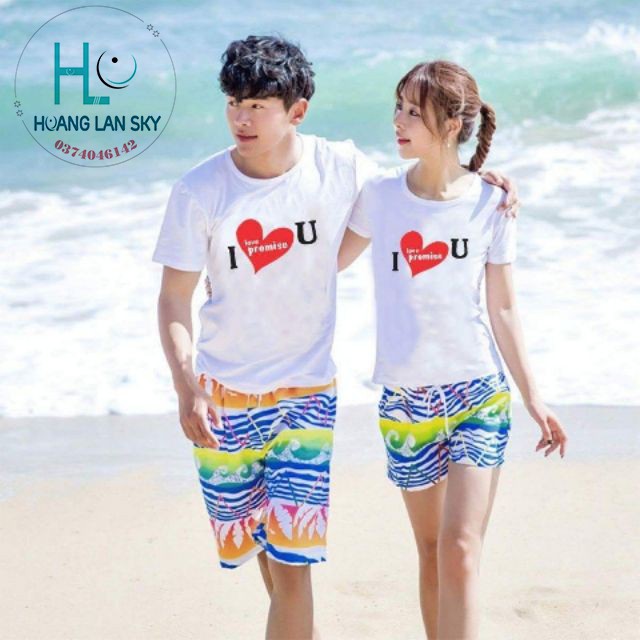 SALE GIÁ VỐN Áo thun cặp đôi I Love You yêu thương cho cặp đôi