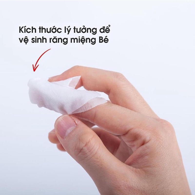 Khăn rơ miệng tiệt trùng Suzuran Japan - 100% cotton Nhật Bản