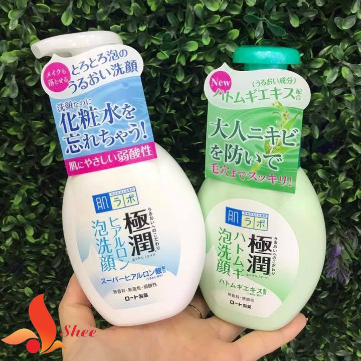 Sữa rửa mặt tạo bọt Hada Labo Nhật Bản Gokujyun Foaming Cleanser chai 160ml