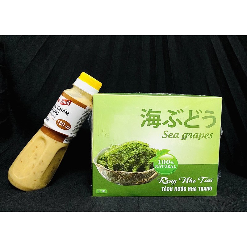 [SALE SẬP SÀN] Rong Nho tách nước KHÁNH HÒA hàng xuất khẩu chọn lọc - 📛HỘP 10gói 1KG📛.