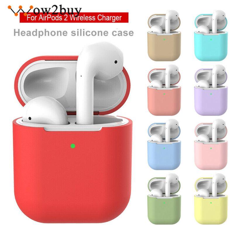 Vỏ hộp đựng tai nghe Airpods 2 bằng silicone