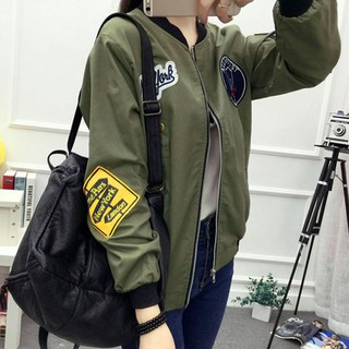 Áo Khoác Bomber Nữ Thêu Hoa