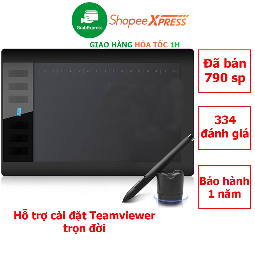 Bảng vẽ điện tử GAOMON 1060 PRO 10x6 inch phiên bản mới nhất phiên bản mới sử dụng được (hàng chính hãng bảo hành 1 năm)