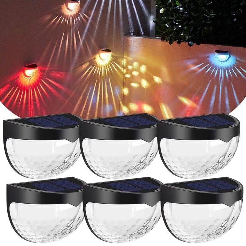 1 Đèn Led 6 Bóng Năng Lượng Mặt Trời Chống Thấm Nước Trang Trí Sân Vườn