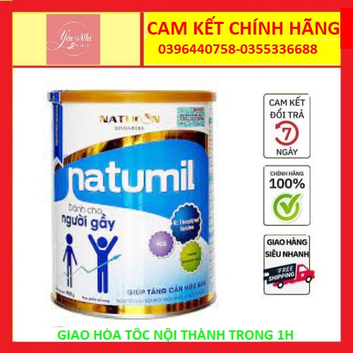 [Chính hãng] Sữa bột Natumil lon 900g (cho người gầy cần tăng cân)