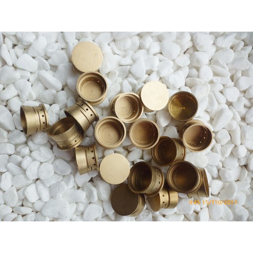 Combo 02 Chiếc đầu hâm bếp gas loại Nhỏ SOHO, đồng thau nguyên Chất, Size 2cm