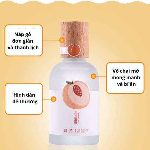 Nước hoa Body Mist Shimang cao cấp nắp gỗ thân mờ 50ml | BigBuy360 - bigbuy360.vn