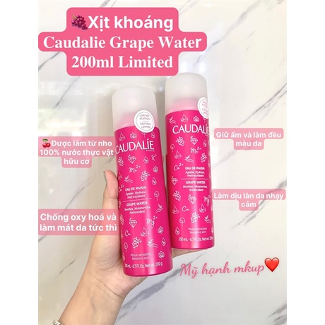 Xịt khoáng Caudalie 200ml bản limited