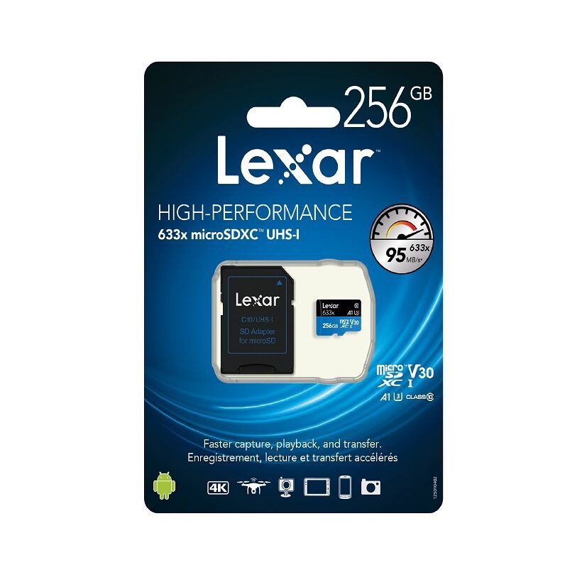 Thẻ nhớ microSDXC Lexar 633x C10,95MB/s 256GB | BigBuy360 - bigbuy360.vn