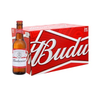 Thùng Bia Budweiser Chai 24 x 330ml - ship hỏa tốc