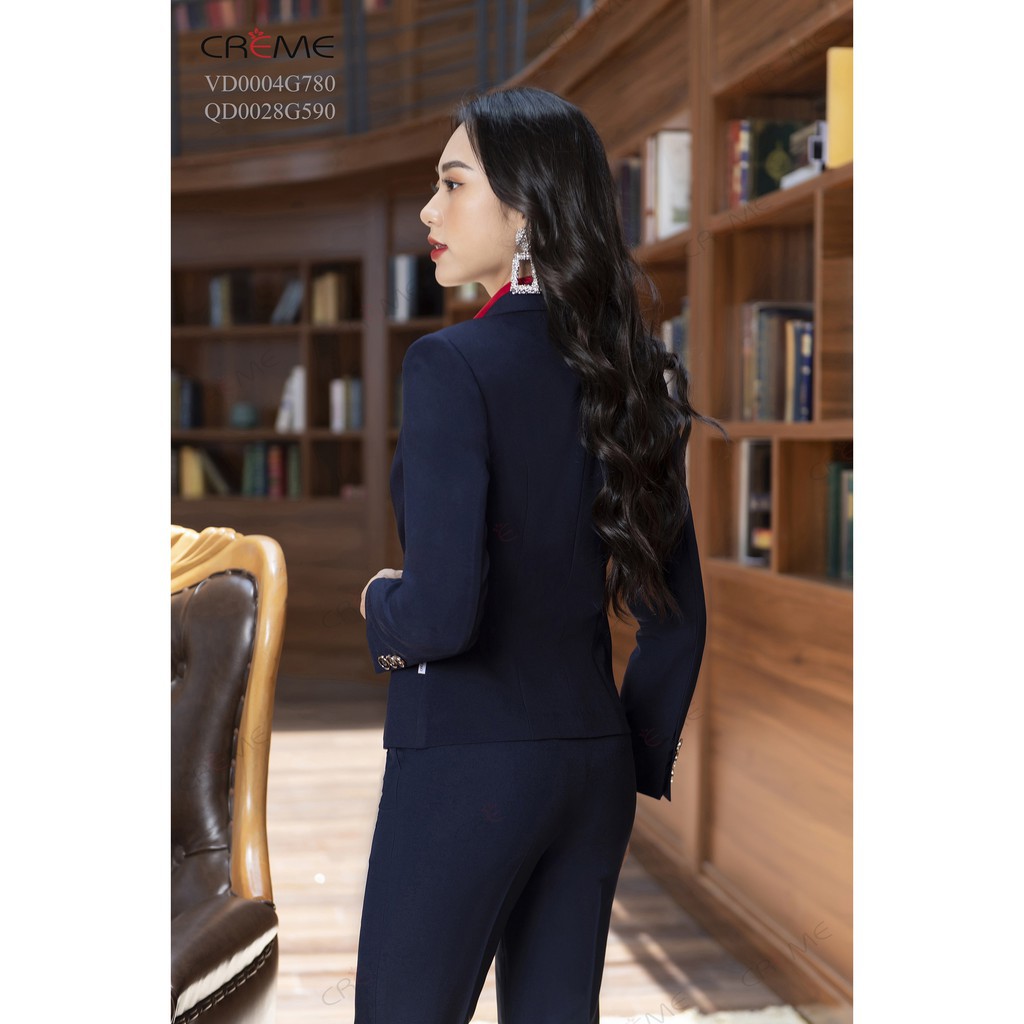 Áo vest nữ công sở dài tay 1 lớp Creme VD0004 | CREME | BigBuy360 - bigbuy360.vn